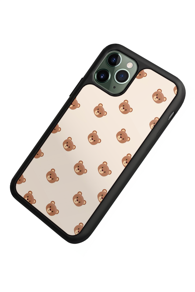 iPhone 11 Pro Max Uyumlu Ayı Tasarımlı Glossy Premium Kılıf