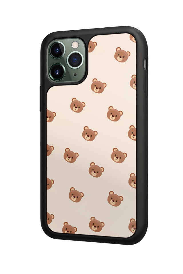 iPhone 11 Pro Max Uyumlu Ayı Tasarımlı Glossy Premium Kılıf