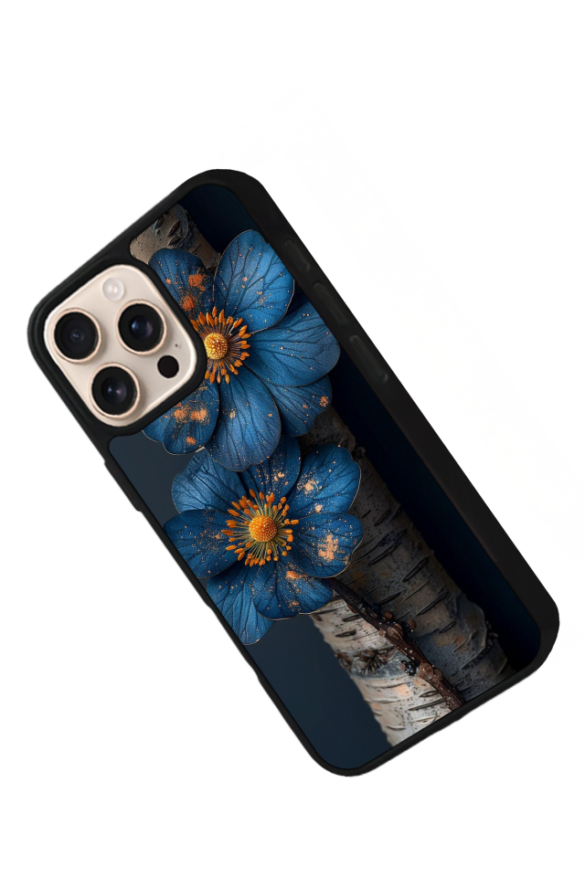 iPhone 16 Pro Uyumlu Cicek Tasarımlı Glossy Premium Kılıf
