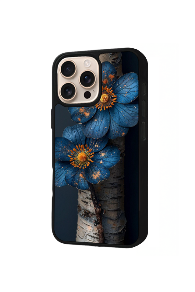 iPhone 16 Pro Uyumlu Cicek Tasarımlı Glossy Premium Kılıf