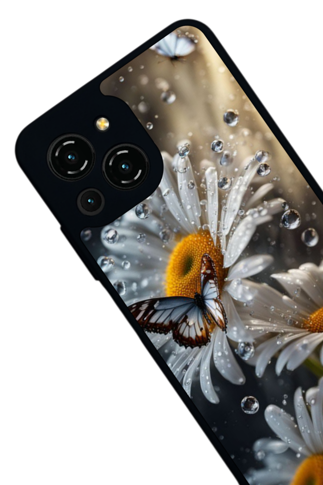 Reeder S23 Pro Max Uyumlu Cicek Tasarımlı Glossy Premium Kılıf