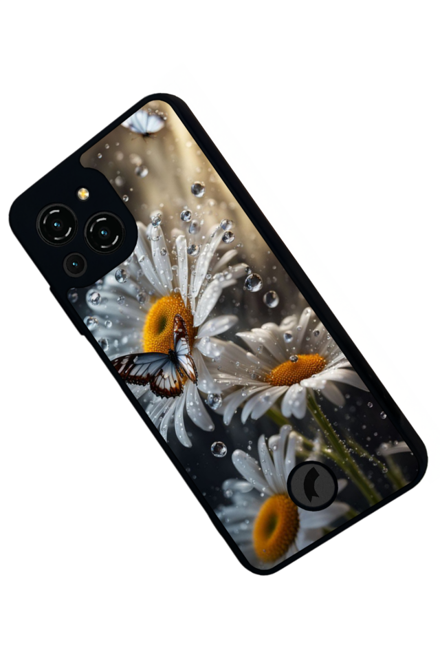 Reeder S23 Pro Max Uyumlu Cicek Tasarımlı Glossy Premium Kılıf