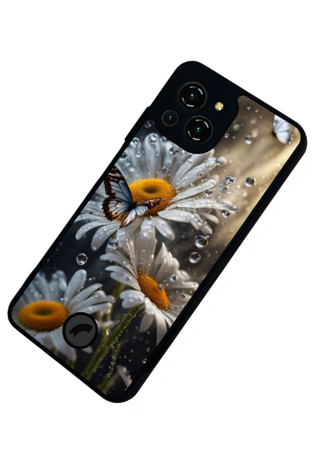 Reeder S23 Pro Max Uyumlu Cicek Tasarımlı Glossy Premium Kılıf