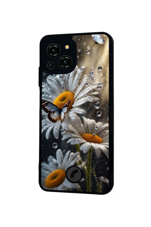 Reeder S23 Pro Max Uyumlu Cicek Tasarımlı Glossy Premium Kılıf