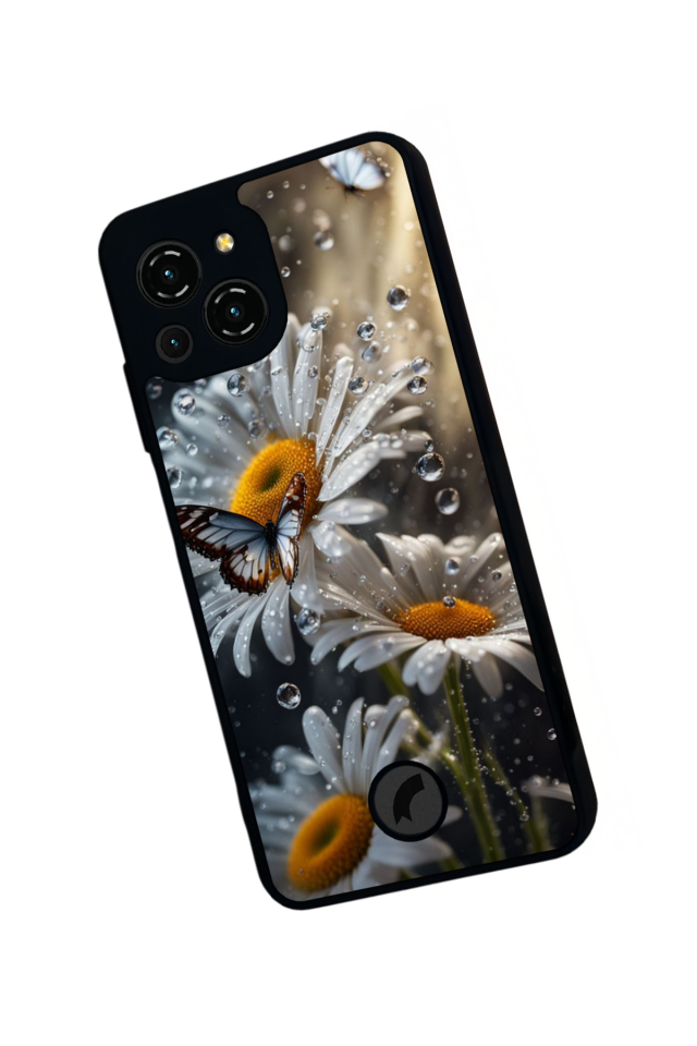 Reeder S23 Pro Max Uyumlu Cicek Tasarımlı Glossy Premium Kılıf