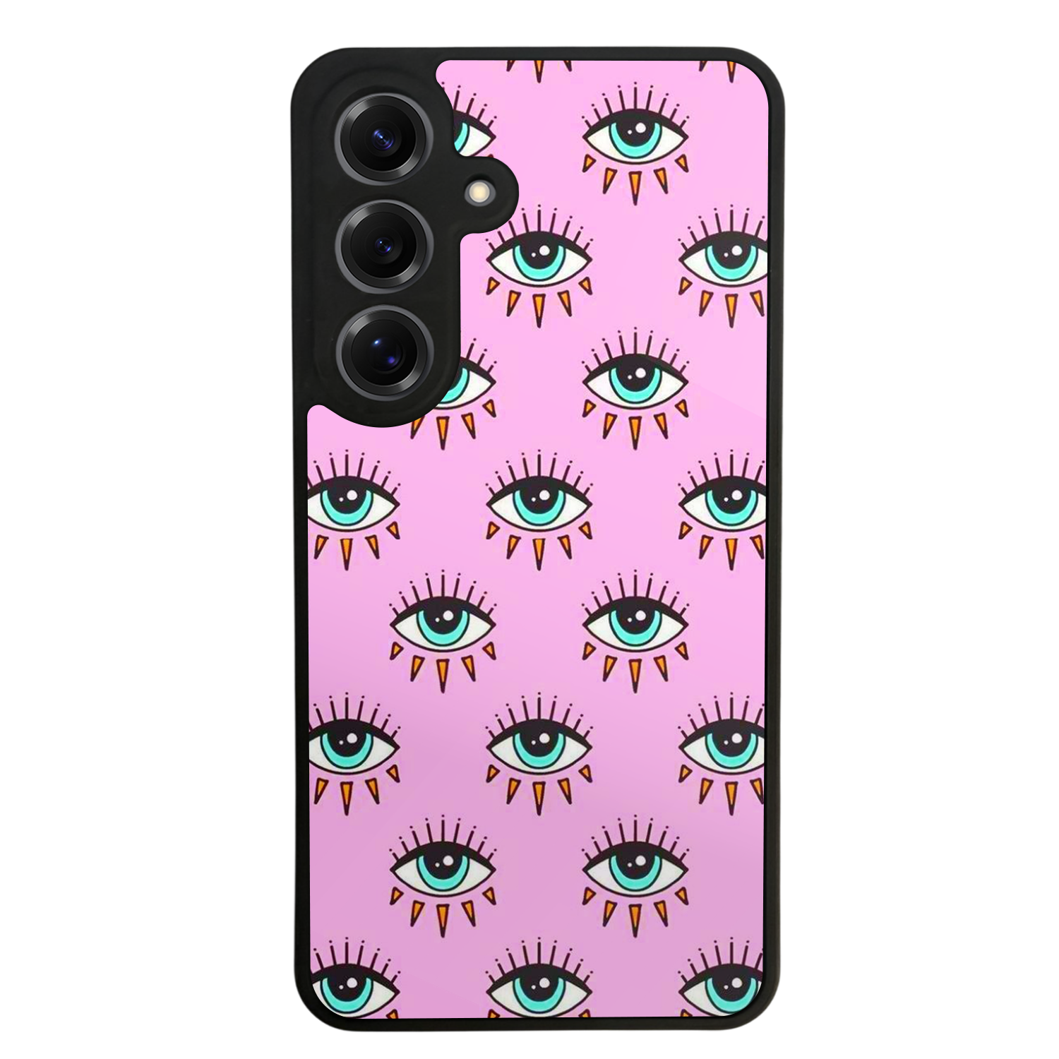 Samsung Galaxy S25 Uyumlu Göz Tasarımlı Glossy Premium Kılıf