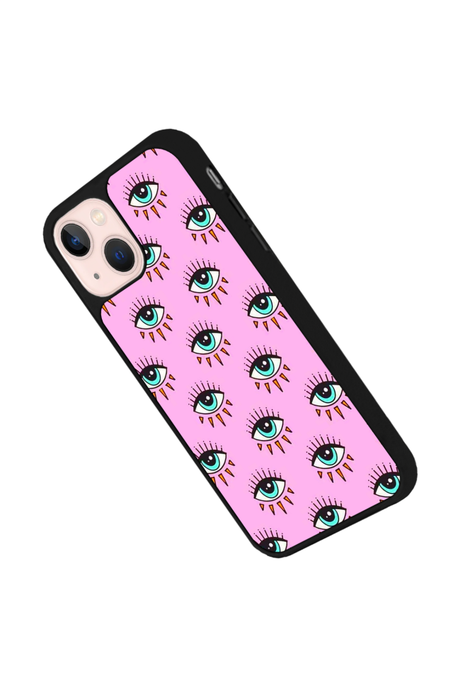 iPhone 13/14 Uyumlu Göz Tasarımlı Glossy Premium Kılıf