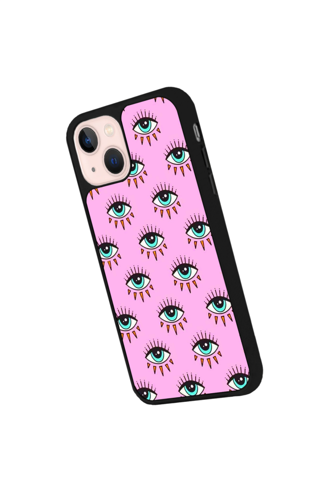 iPhone 13/14 Uyumlu Göz Tasarımlı Glossy Premium Kılıf