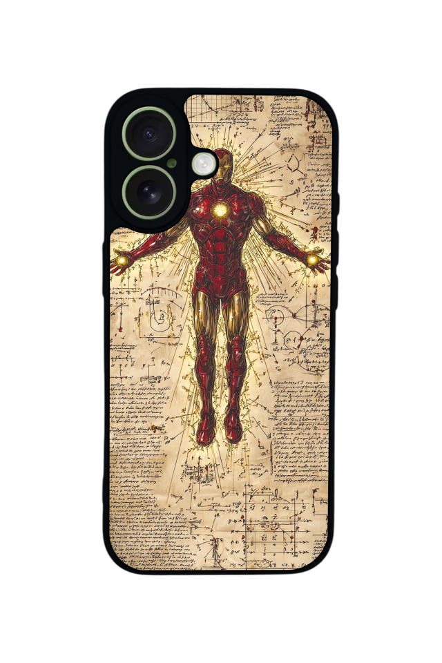 iPhone 17 Uyumlu  Iron Man ( Demir Adam ) Tasarımlı Glossy Premium Kılıf