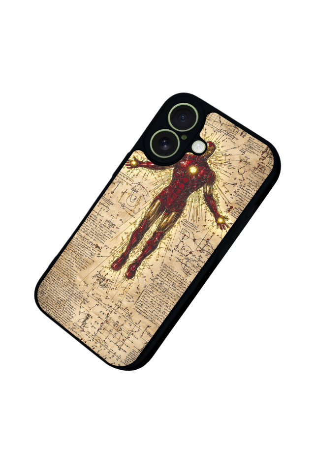 iPhone 17 Uyumlu  Iron Man ( Demir Adam ) Tasarımlı Glossy Premium Kılıf