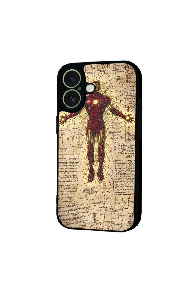 iPhone 17 Uyumlu  Iron Man ( Demir Adam ) Tasarımlı Glossy Premium Kılıf