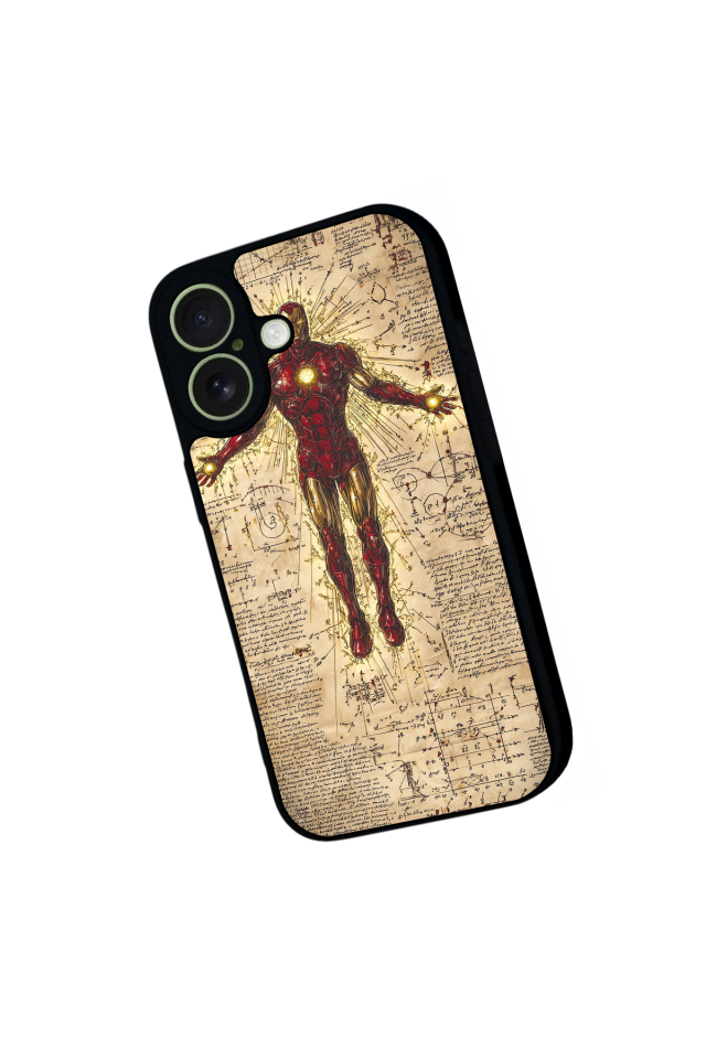 iPhone 17 Uyumlu  Iron Man ( Demir Adam ) Tasarımlı Glossy Premium Kılıf