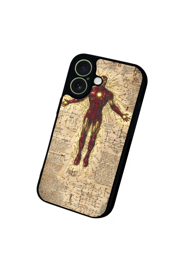 iPhone 17 Uyumlu  Iron Man ( Demir Adam ) Tasarımlı Glossy Premium Kılıf