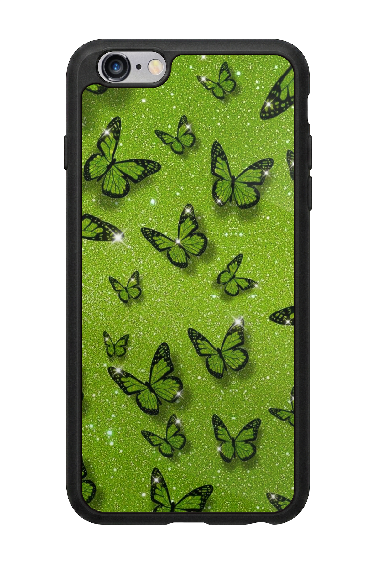 iPhone 6 Plus Uyumlu Kelebek Tasarımlı Glossy Premium Kılıf