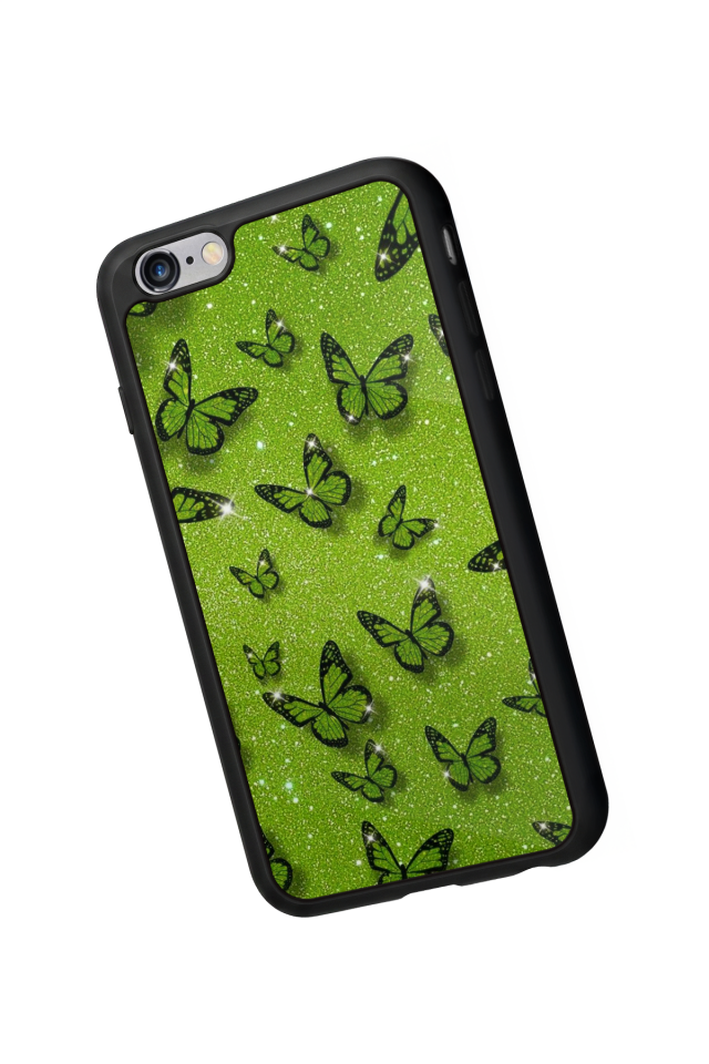 iPhone 6 Plus Uyumlu Kelebek Tasarımlı Glossy Premium Kılıf