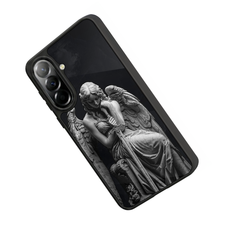 Samsung Galaxy A37 Uyumlu Melek Tasarımlı Glossy Premium Kılıf