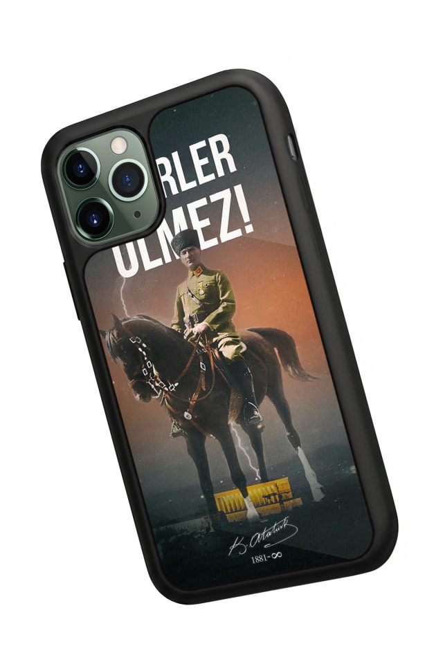 iPhone 11 Pro Uyumlu Mustafa Kemal Ataturk Tasarımlı Glossy Premium Kılıf