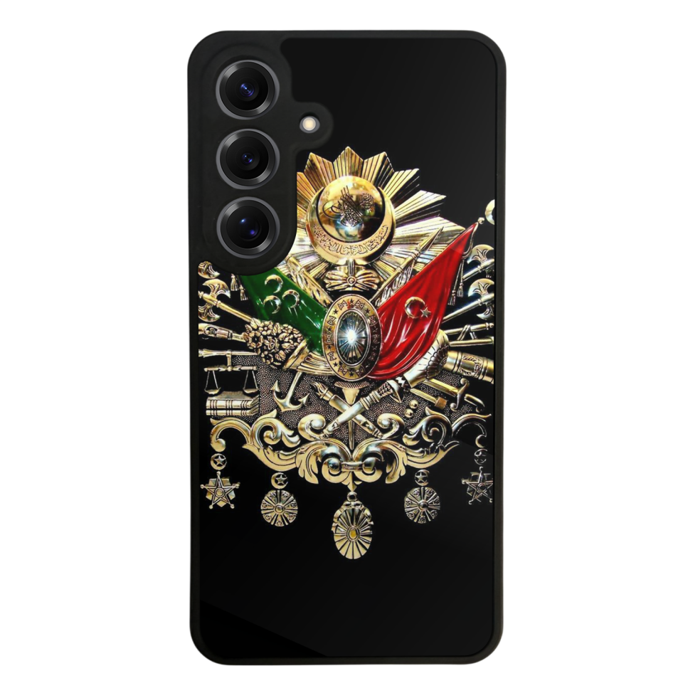 Samsung Galaxy S25 Uyumlu Osmanli Tugrasi Tasarımlı Glossy Premium Kılıf