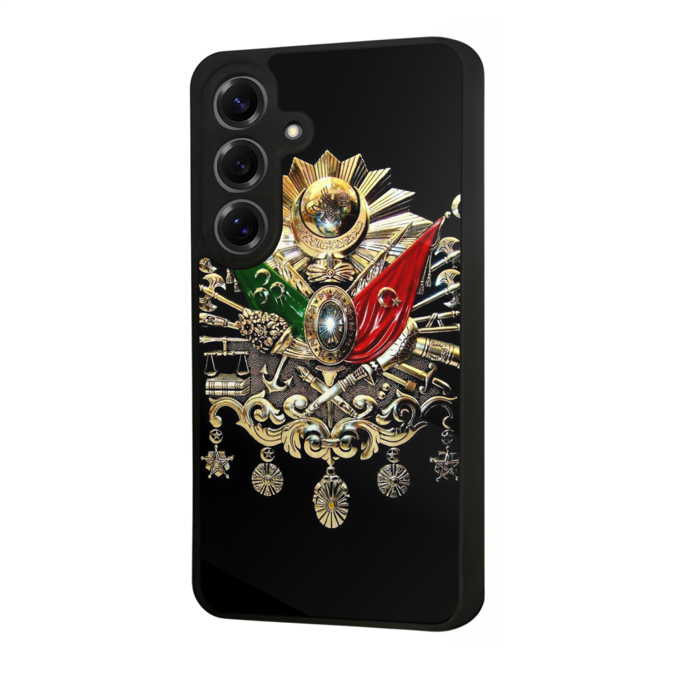 Samsung Galaxy S25 Uyumlu Osmanli Tugrasi Tasarımlı Glossy Premium Kılıf