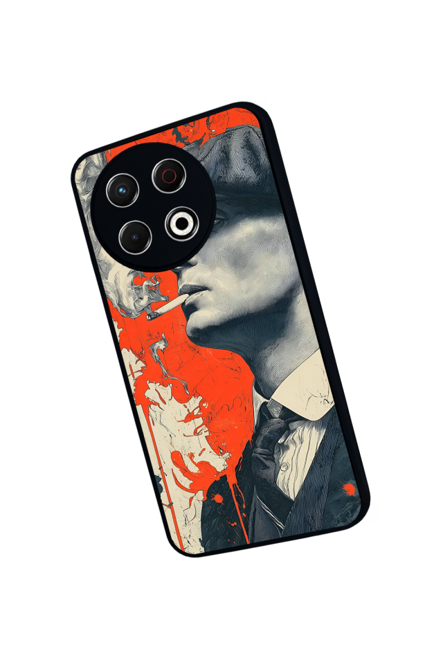 Tecno Spark 30 Pro Uyumlu Peaky Blinders Tasarımlı Glossy Premium Kılıf