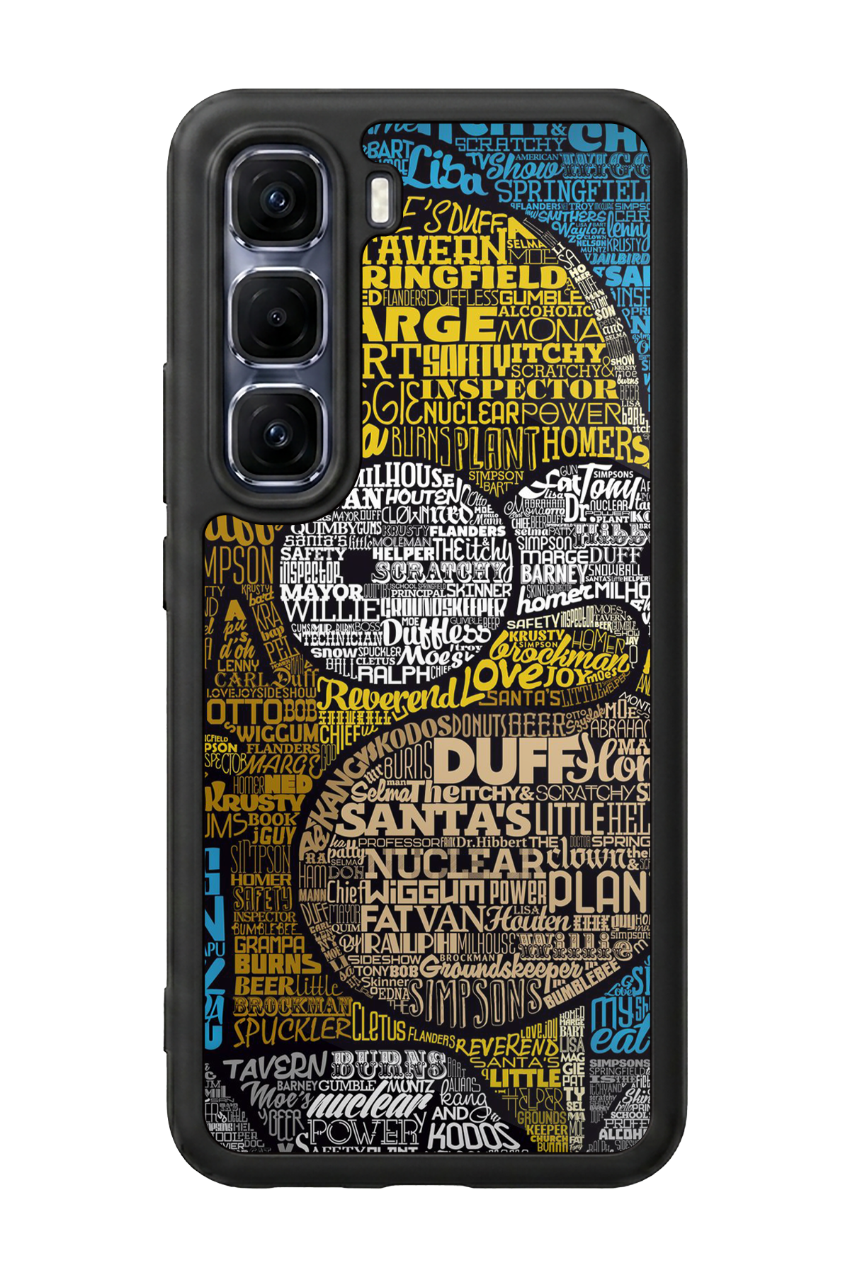 Infinix Hot 60 Pro Plus Uyumlu The Simpsons Tasarımlı Glossy Premium Kılıf