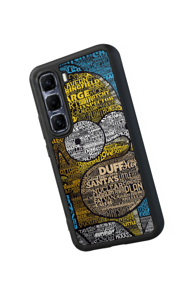 Infinix Hot 60 Pro Plus Uyumlu The Simpsons Tasarımlı Glossy Premium Kılıf