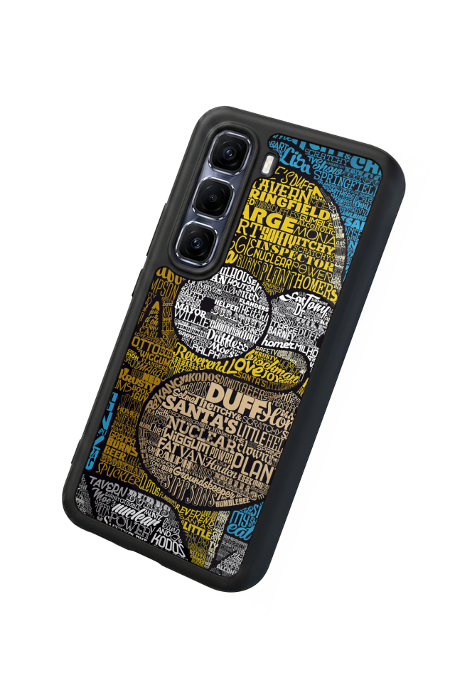 Infinix Hot 60 Pro Plus Uyumlu The Simpsons Tasarımlı Glossy Premium Kılıf