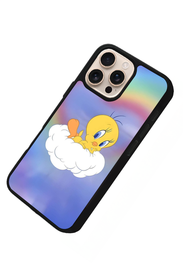 iPhone 14 Pro Max Uyumlu Tweety Tasarımlı Glossy Premium Kılıf