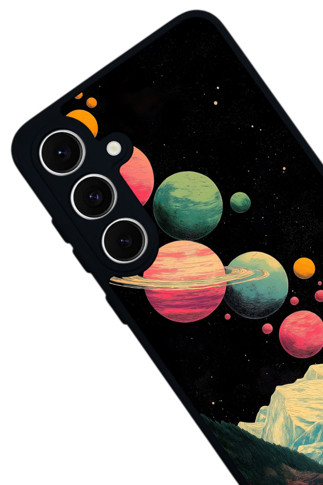 Samsung Galaxy A16 Uyumlu Uzay Tasarımlı Glossy Premium Kılıf
