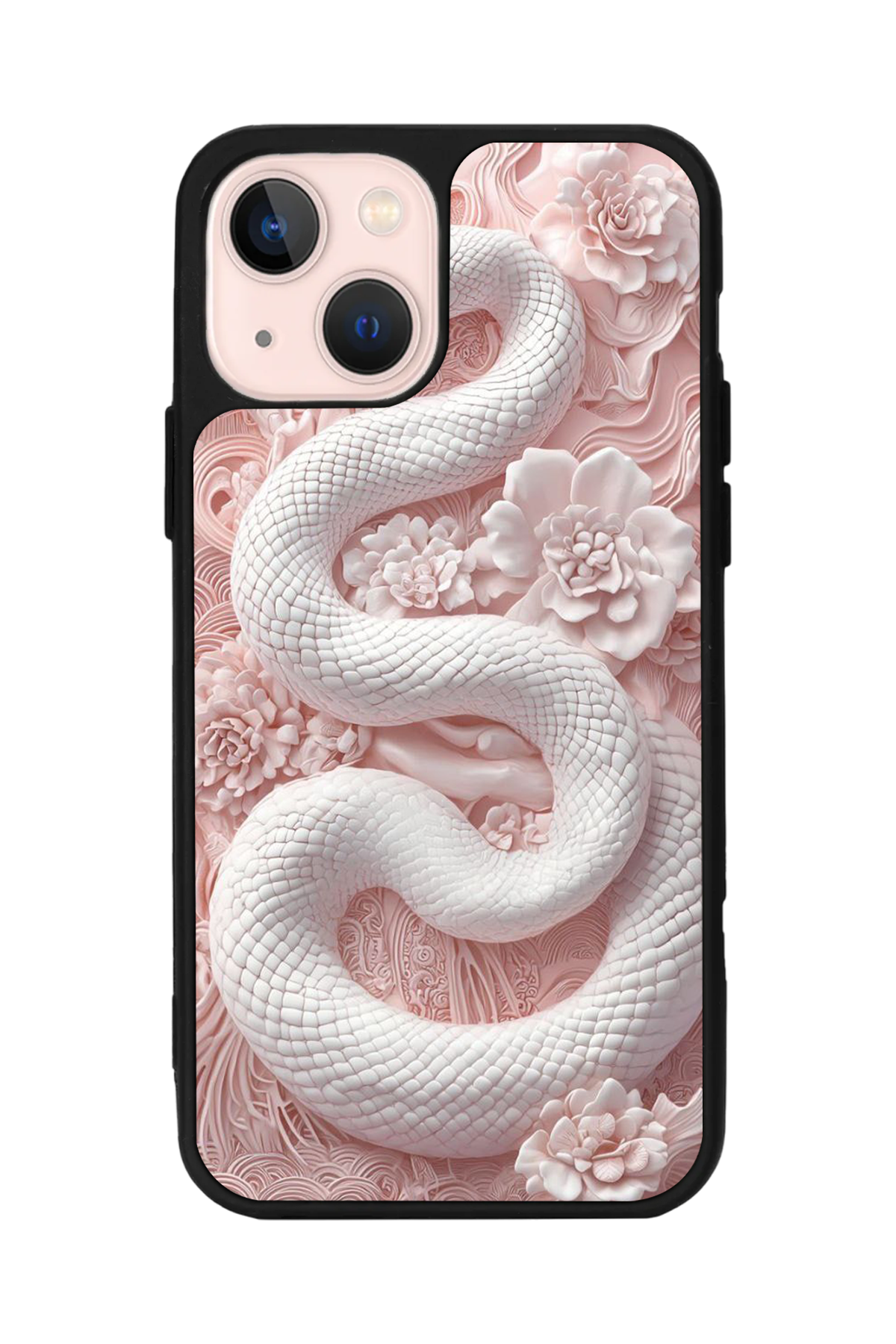 iPhone 13/14 Uyumlu Yılan Tasarımlı Glossy Premium Kılıf