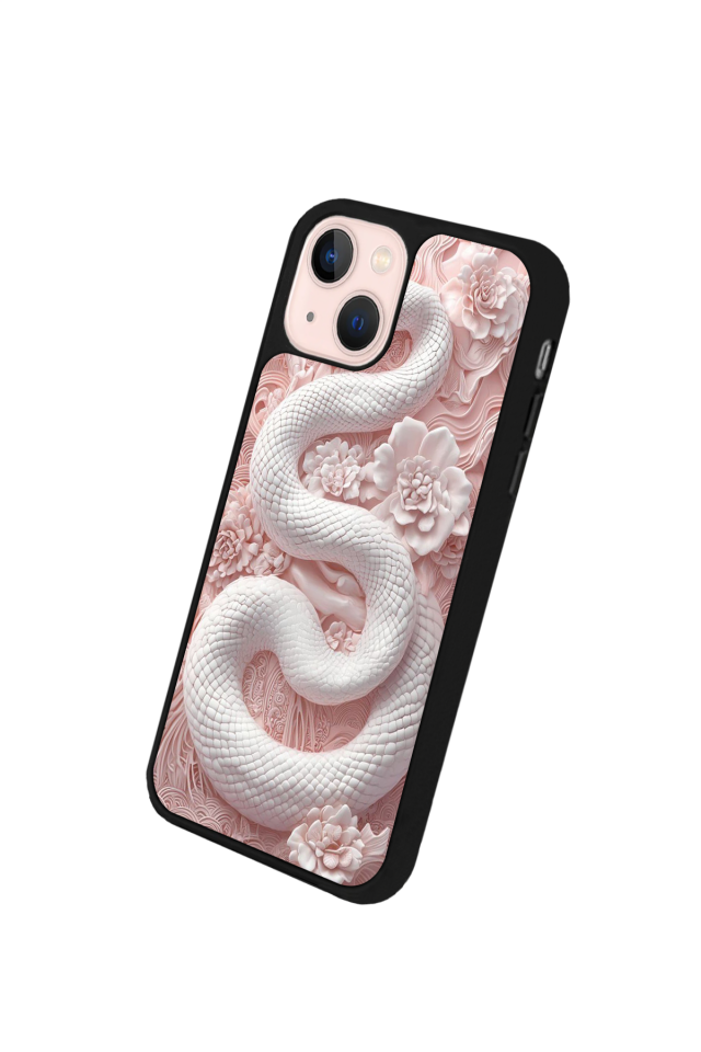 iPhone 13/14 Uyumlu Yılan Tasarımlı Glossy Premium Kılıf