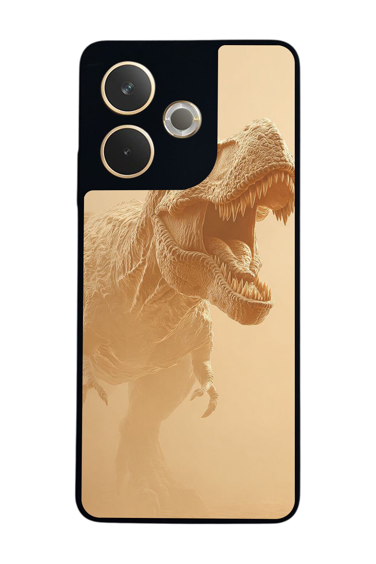Oppo A5 Pro Uyumlu Dinazor Tasarımlı Glossy Premium Kılıf