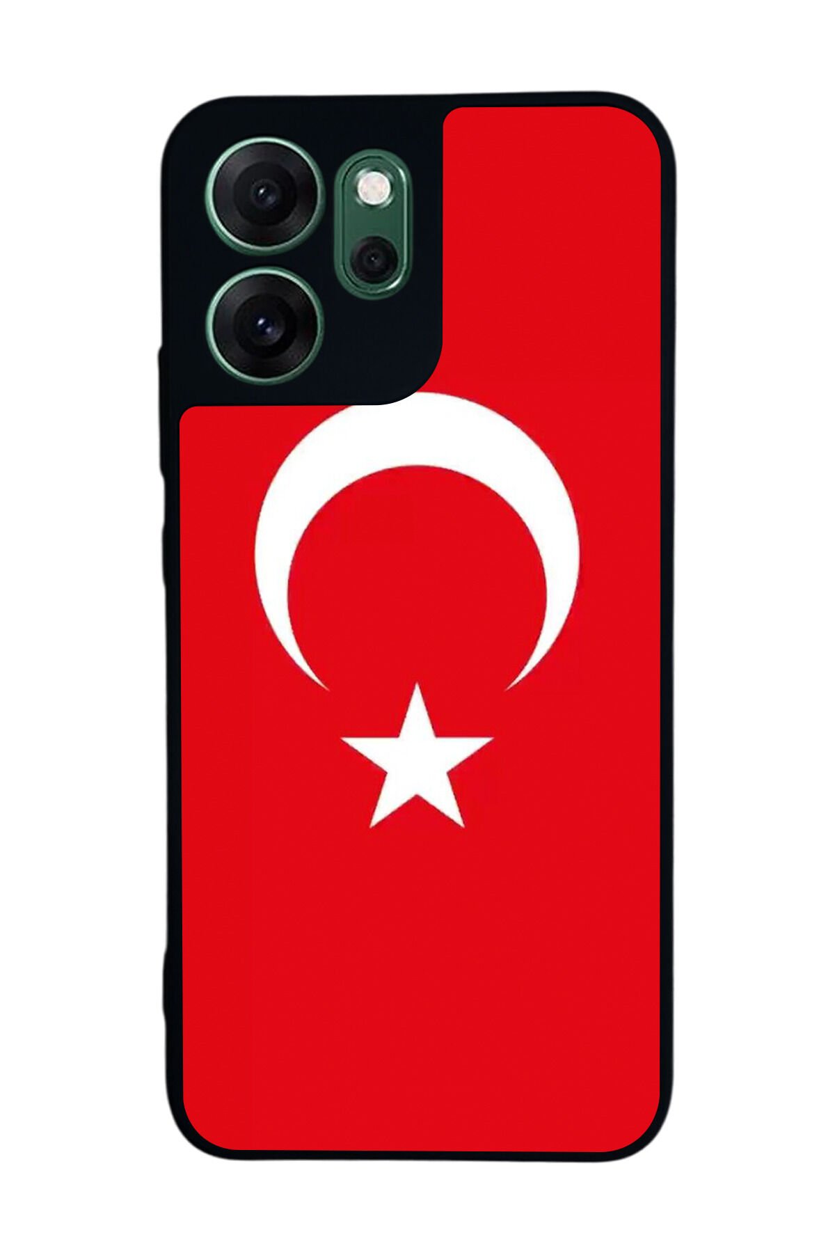 Oppo Reno 14F Uyumlu Türk Bayragi Tasarımlı Glossy Premium Kılıf