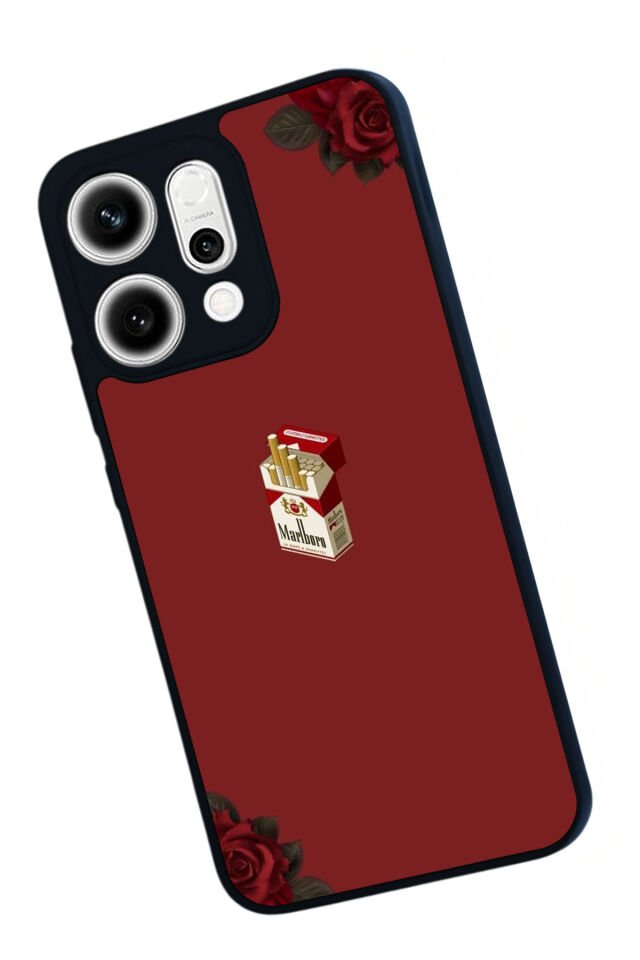 Oppo Reno 14 Uyumlu Kirmizi Tasarımlı Glossy Premium Kılıf