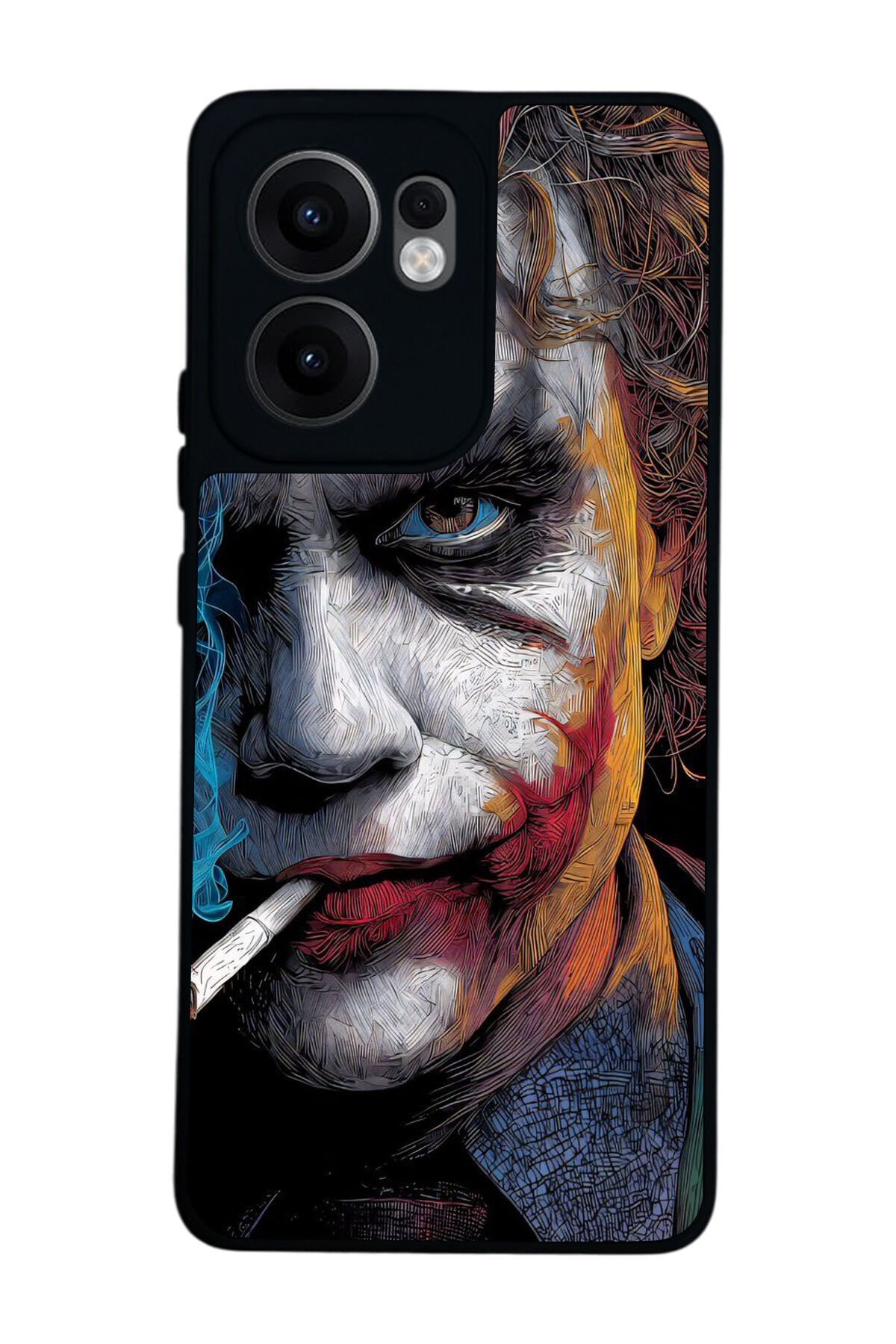 Oppo Reno 13F Uyumlu Joker Tasarımlı Glossy Premium Kılıf