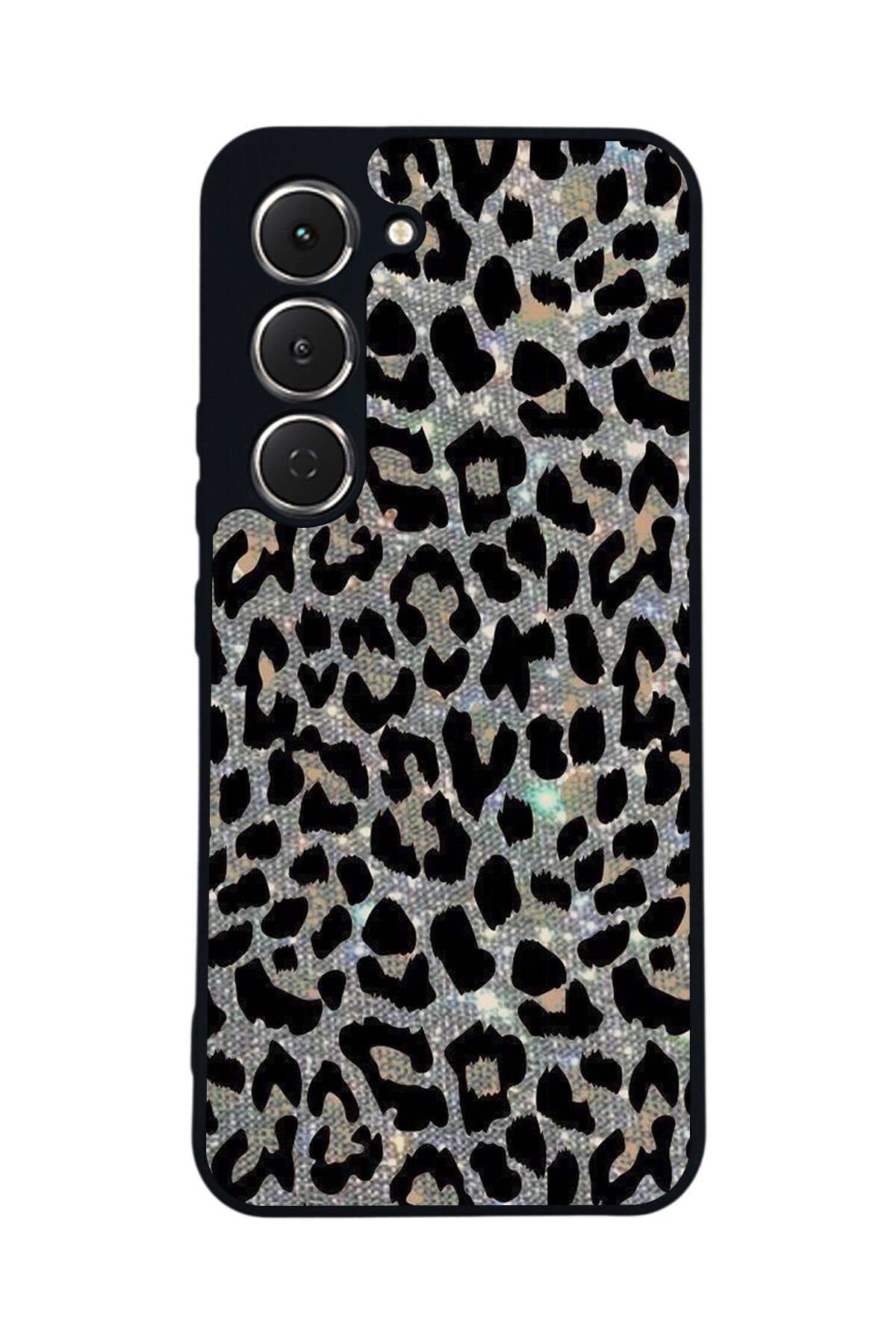 Tecno Spark 40 Pro Uyumlu Hologram Leopar Tasarımlı Glossy Premium Kılıf