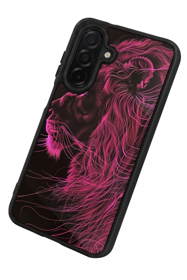 Samsung Galaxy A26 Uyumlu Aslan Tasarımlı Glossy Premium Kılıf