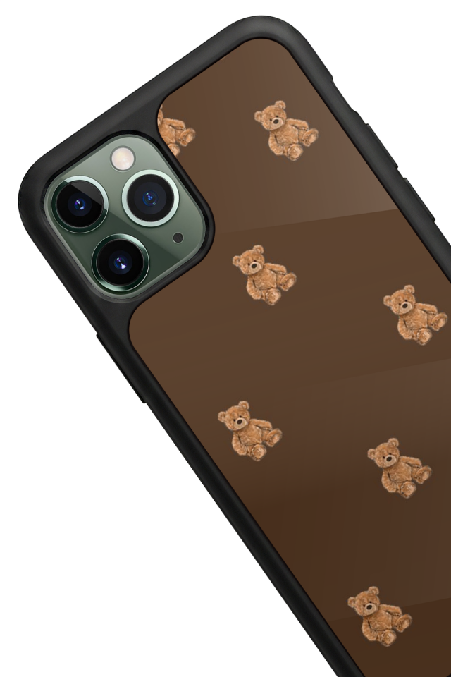 iPhone 11 Pro Max Uyumlu Ayı Tasarımlı Glossy Premium Kılıf