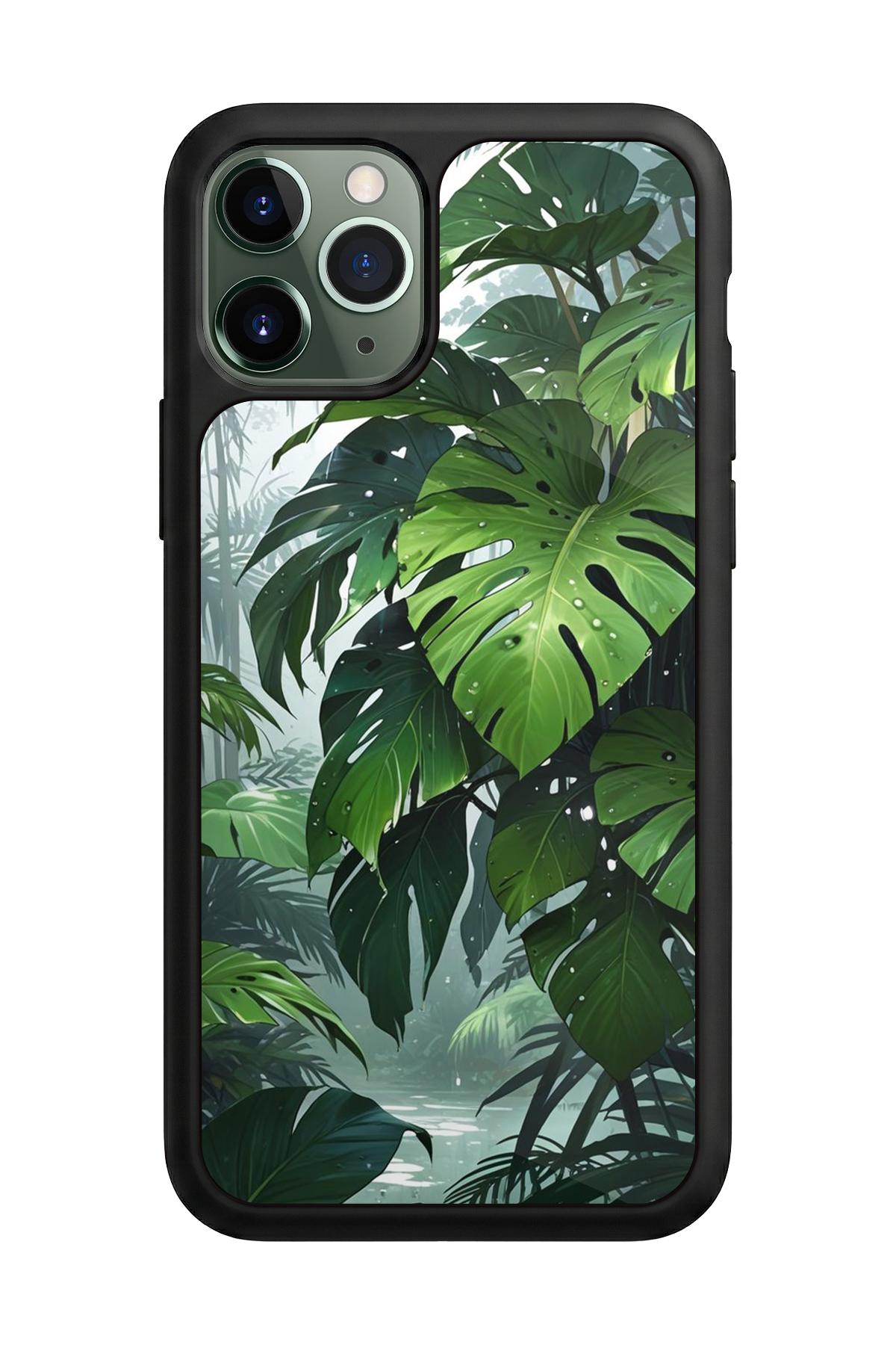 iPhone 11 Pro Uyumlu Botanik Tasarımlı Glossy Premium Kılıf