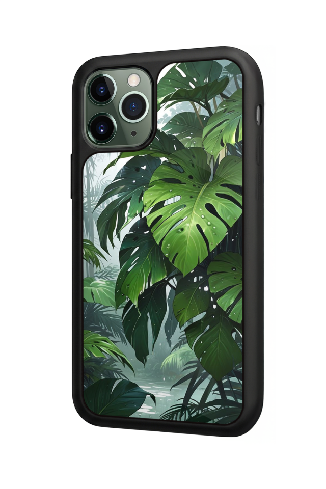 iPhone 11 Pro Uyumlu Botanik Tasarımlı Glossy Premium Kılıf