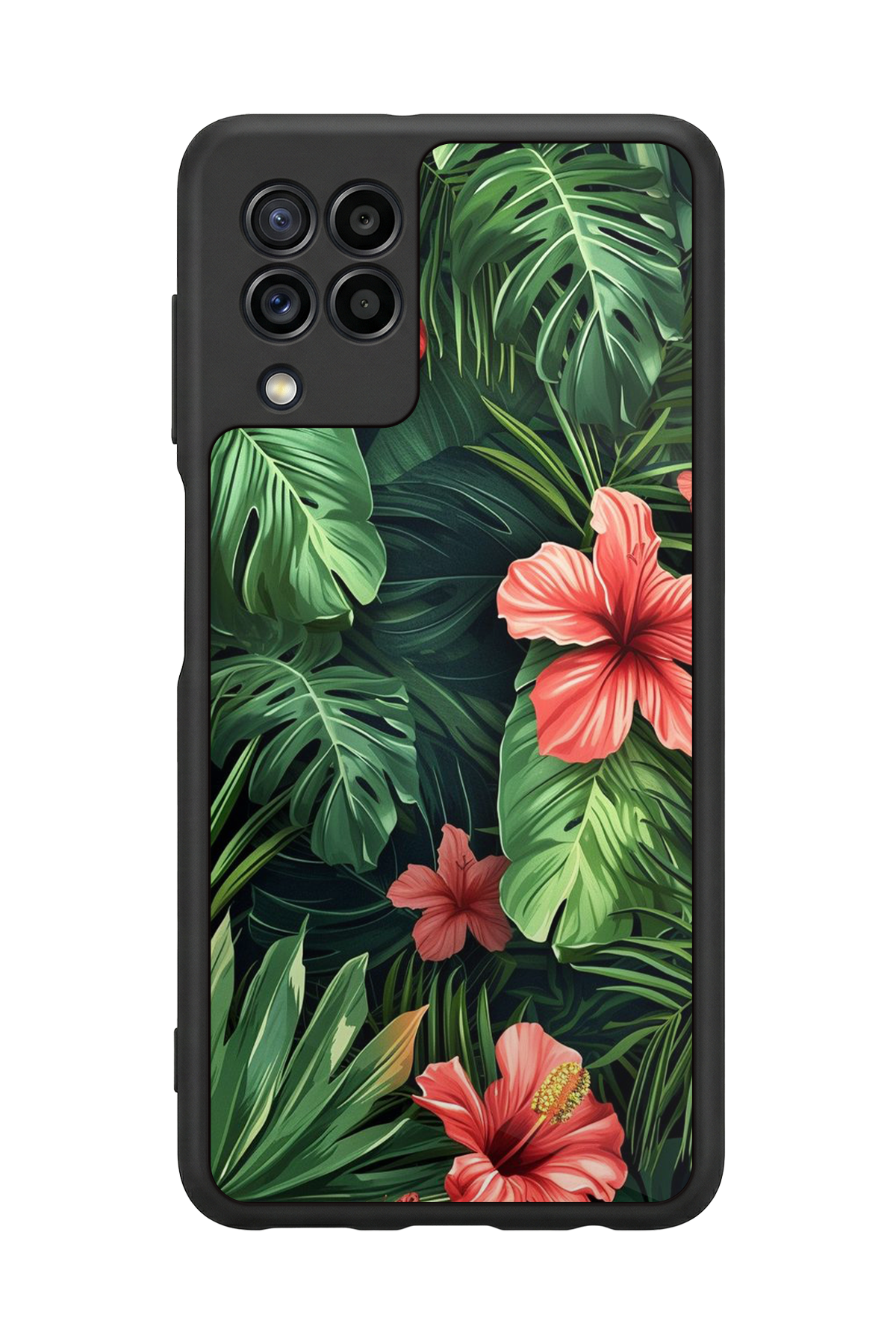 Samsung Galaxy M22 Uyumlu Botanik Tasarımlı Glossy Premium Kılıf