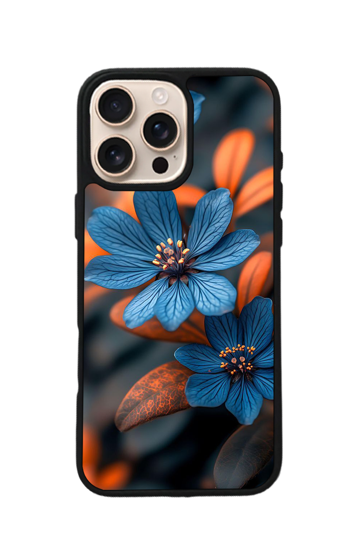 iPhone 16 Pro Uyumlu Cicek Tasarımlı Glossy Premium Kılıf