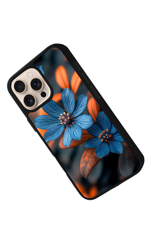 iPhone 16 Pro Uyumlu Cicek Tasarımlı Glossy Premium Kılıf