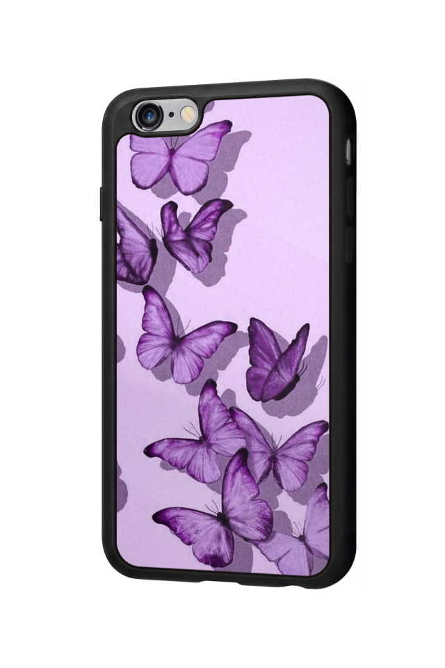 iPhone 6 Plus Uyumlu Kelebek Tasarımlı Glossy Premium Kılıf