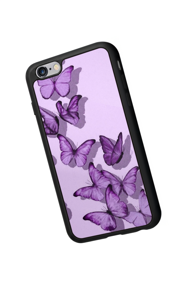 iPhone 6 Plus Uyumlu Kelebek Tasarımlı Glossy Premium Kılıf