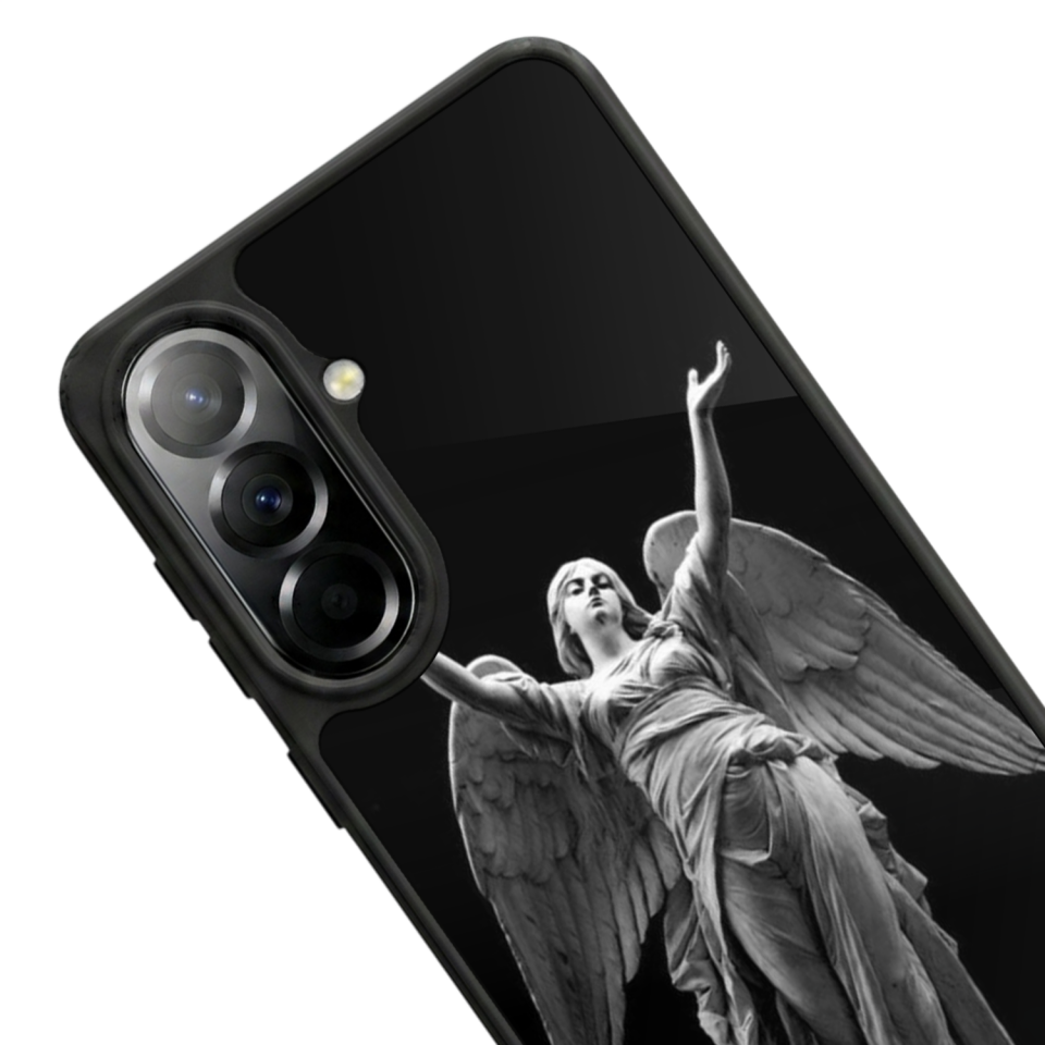 Samsung Galaxy A37 Uyumlu Melek Tasarımlı Glossy Premium Kılıf