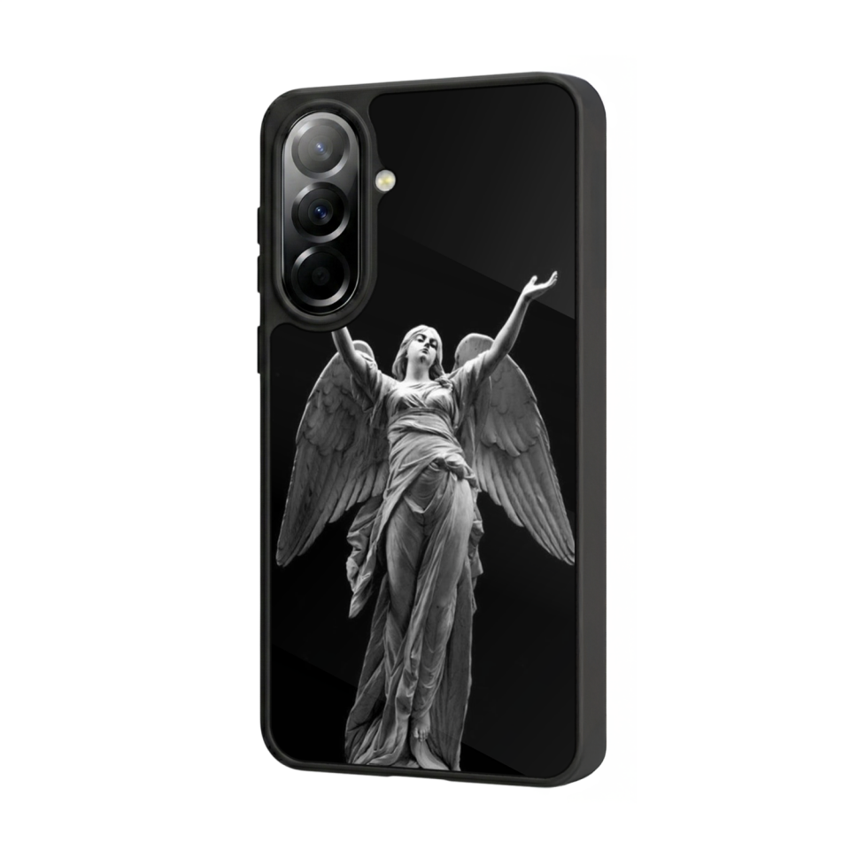 Samsung Galaxy A37 Uyumlu Melek Tasarımlı Glossy Premium Kılıf