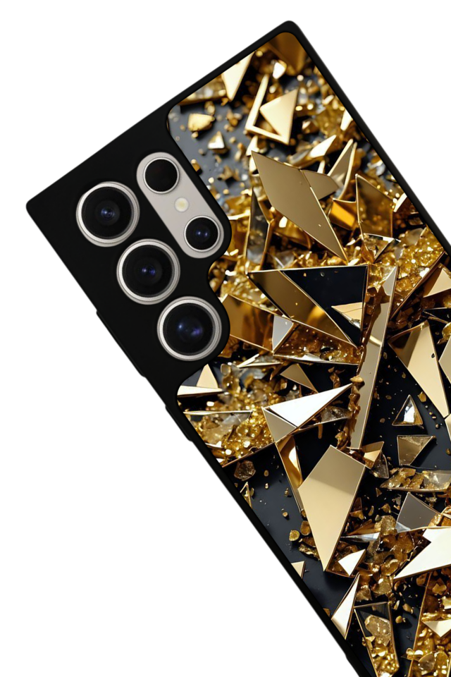 Samsung Galaxy S22 Ultra Uyumlu Mermer Marble Tasarımlı Glossy Premium Kılıf