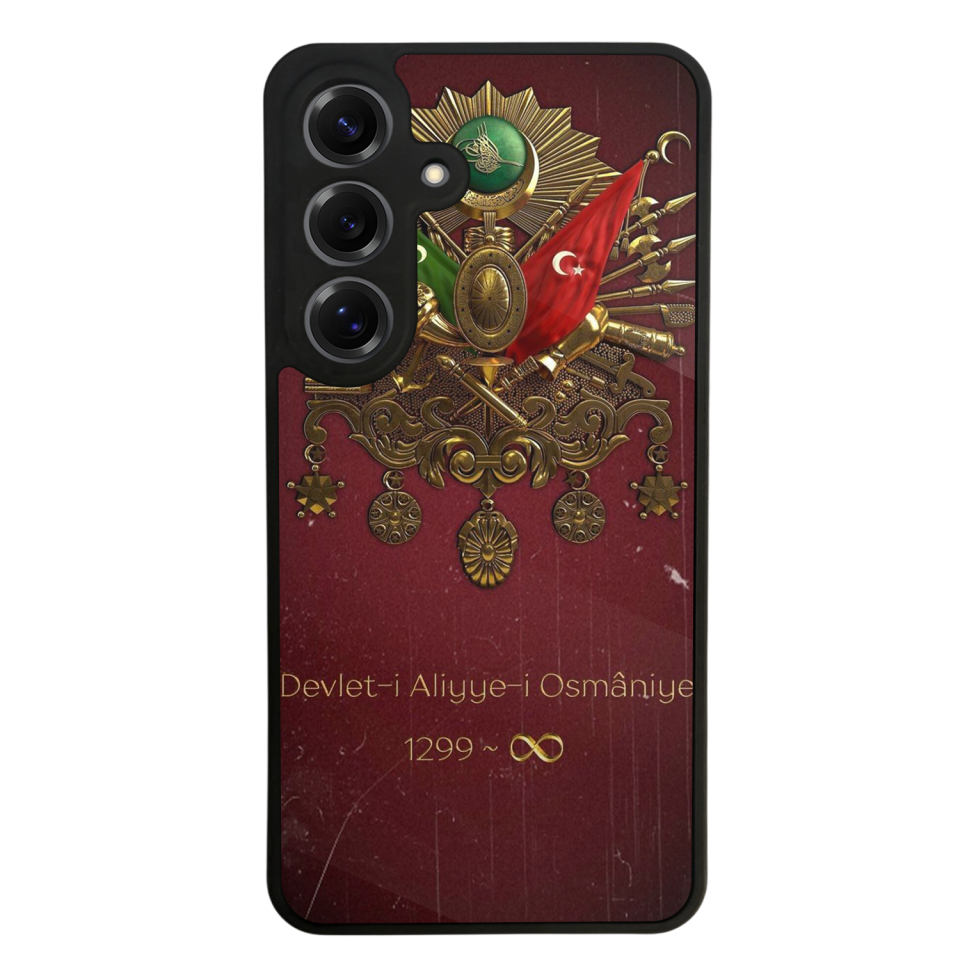 Samsung Galaxy S25 Uyumlu Osmanli Tugrasi Tasarımlı Glossy Premium Kılıf