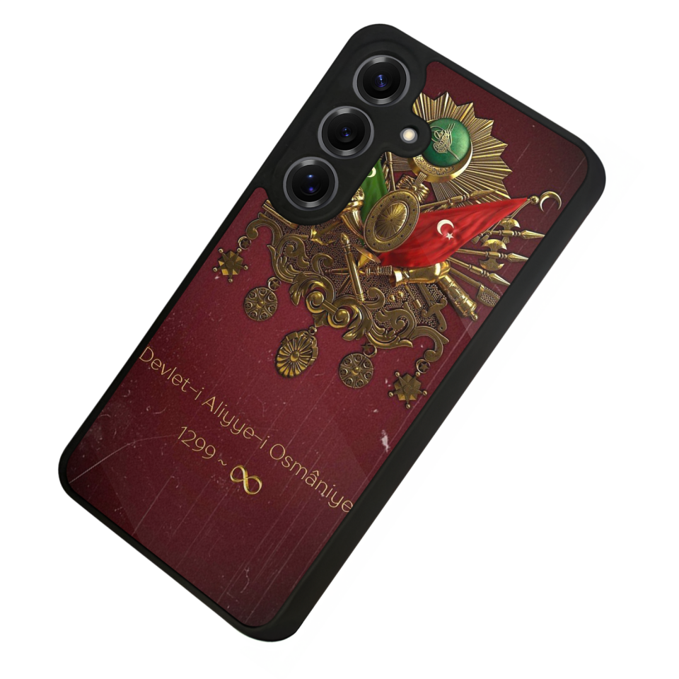 Samsung Galaxy S25 Uyumlu Osmanli Tugrasi Tasarımlı Glossy Premium Kılıf